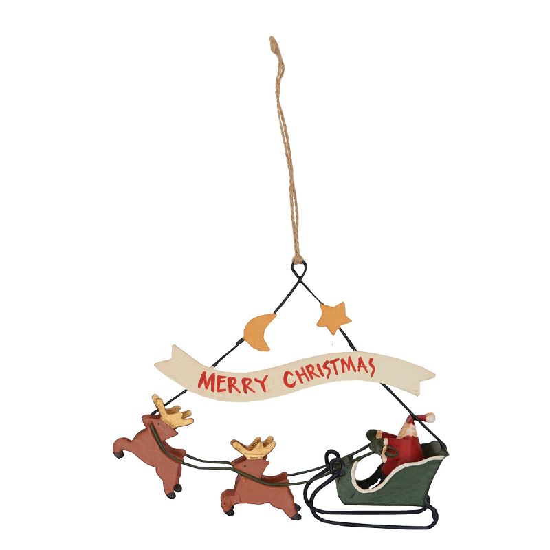 Gallerie II Clapsaddle Santa Sleigh Orn