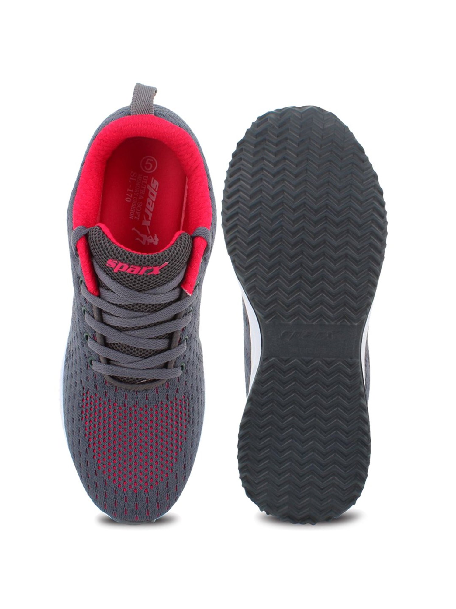 Sparx Women's Charcoal Grey Walking Shoes