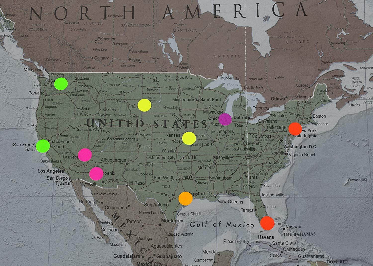 ChromaLabel Fluorescent Color-Code Dot Label Kit | 6 Assorted Colors | 1000/Dispenser Box (1/4 inch)