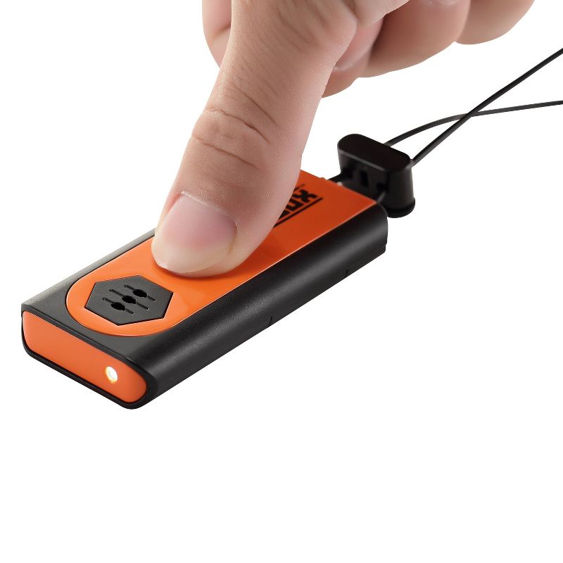 Lewis N. Clark SafeBox Door and Personal Travel Alarm and Flashlight - Black