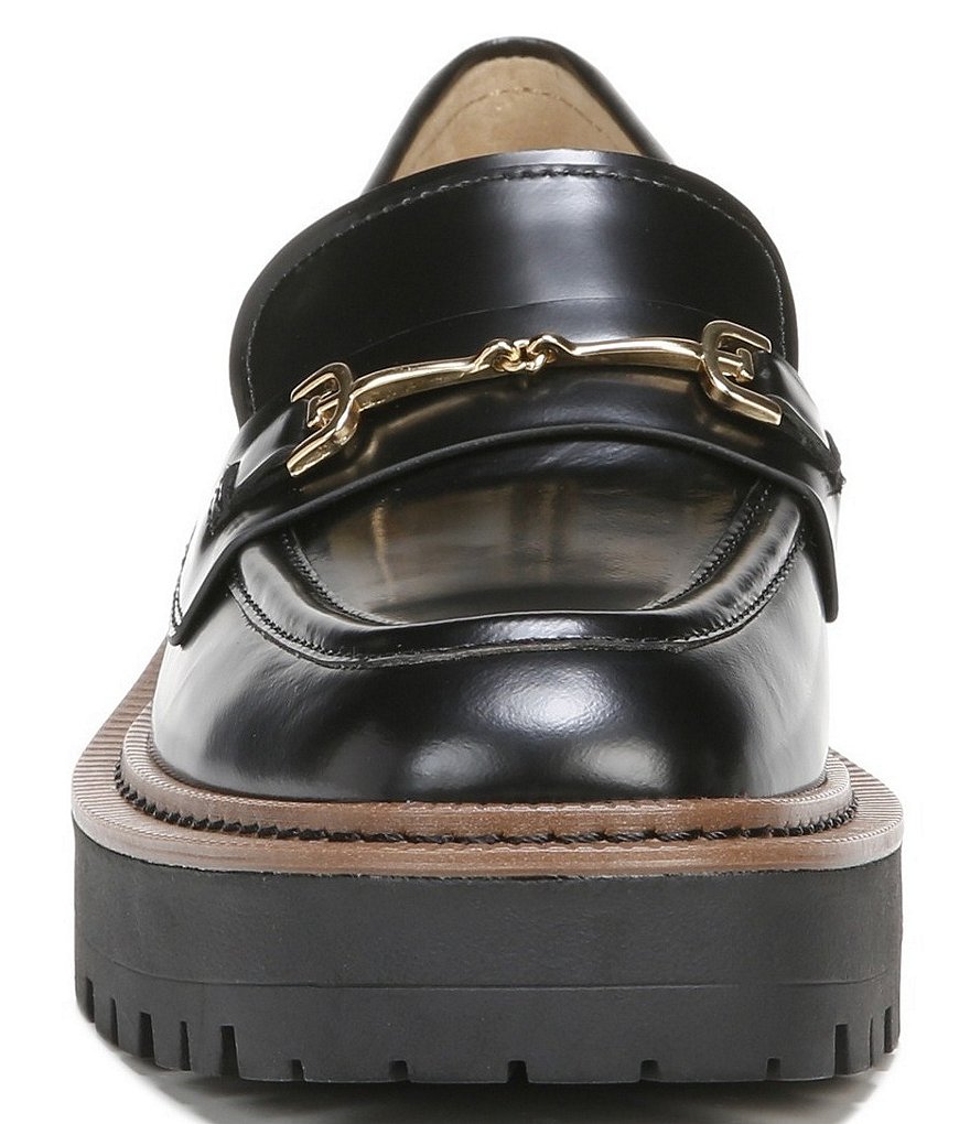 Sam Edelman Laurs Leather Bit Buckle Lug Sole Loafers