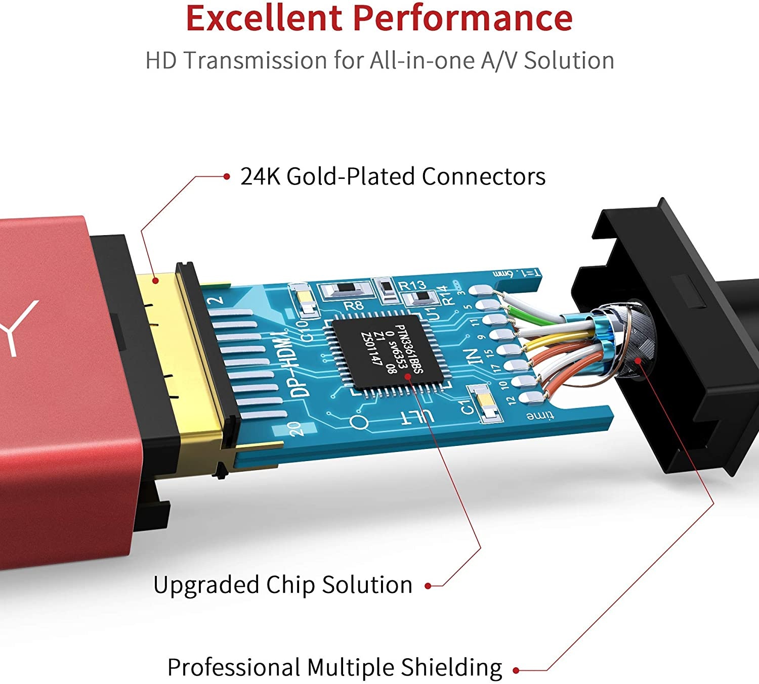 Mini DisplayPort to DisplayPort Cable  4K60Hz Thunderbolt to DisplayPort Cable GoldPlated 10Ft Ultra High Speed Mini DP to DP Cable Compatible MacBook AirPro Surface ProDock Grey