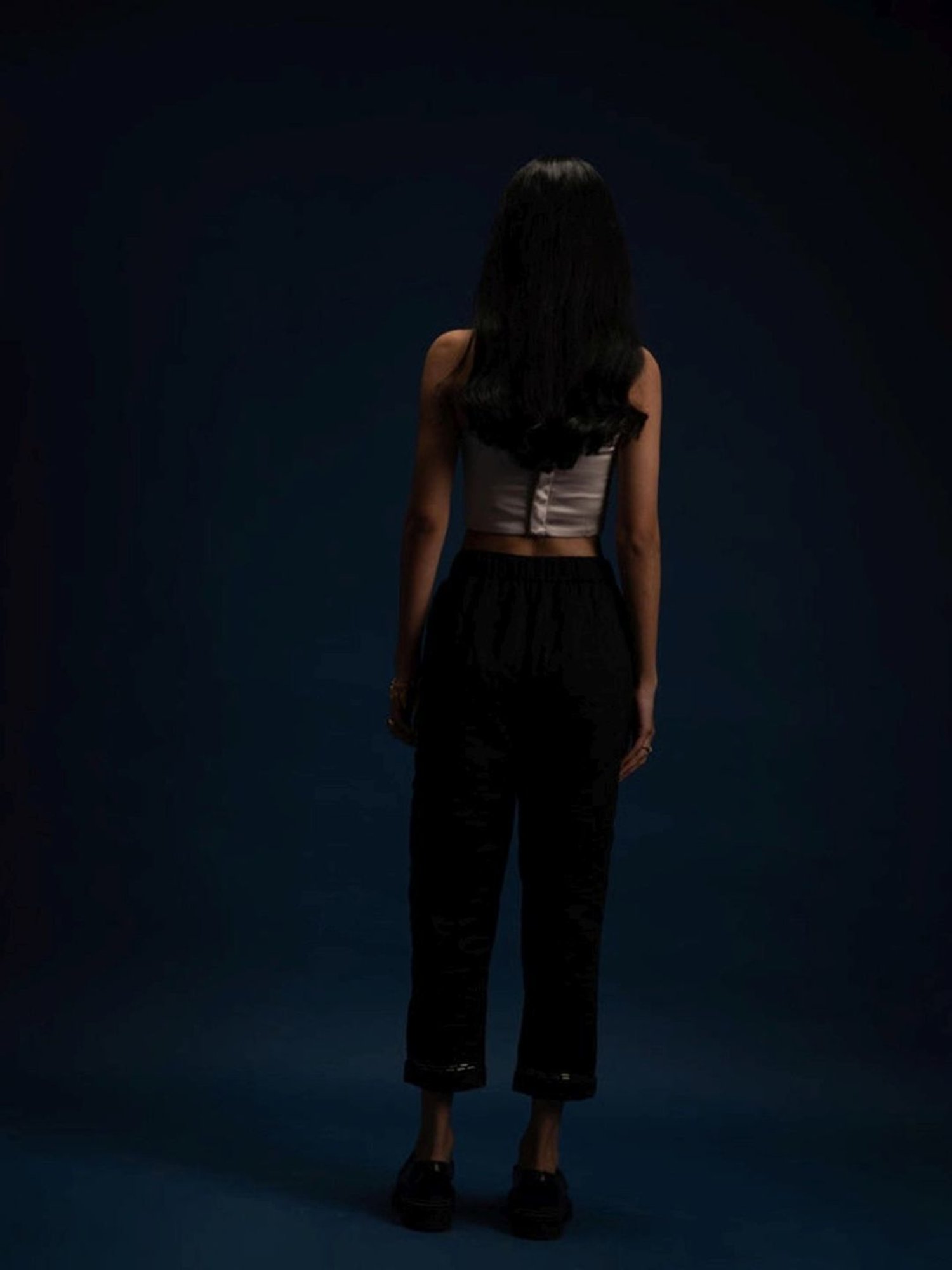 Khajoor Studio Black Fragments Dancing Stars Quilted Pants