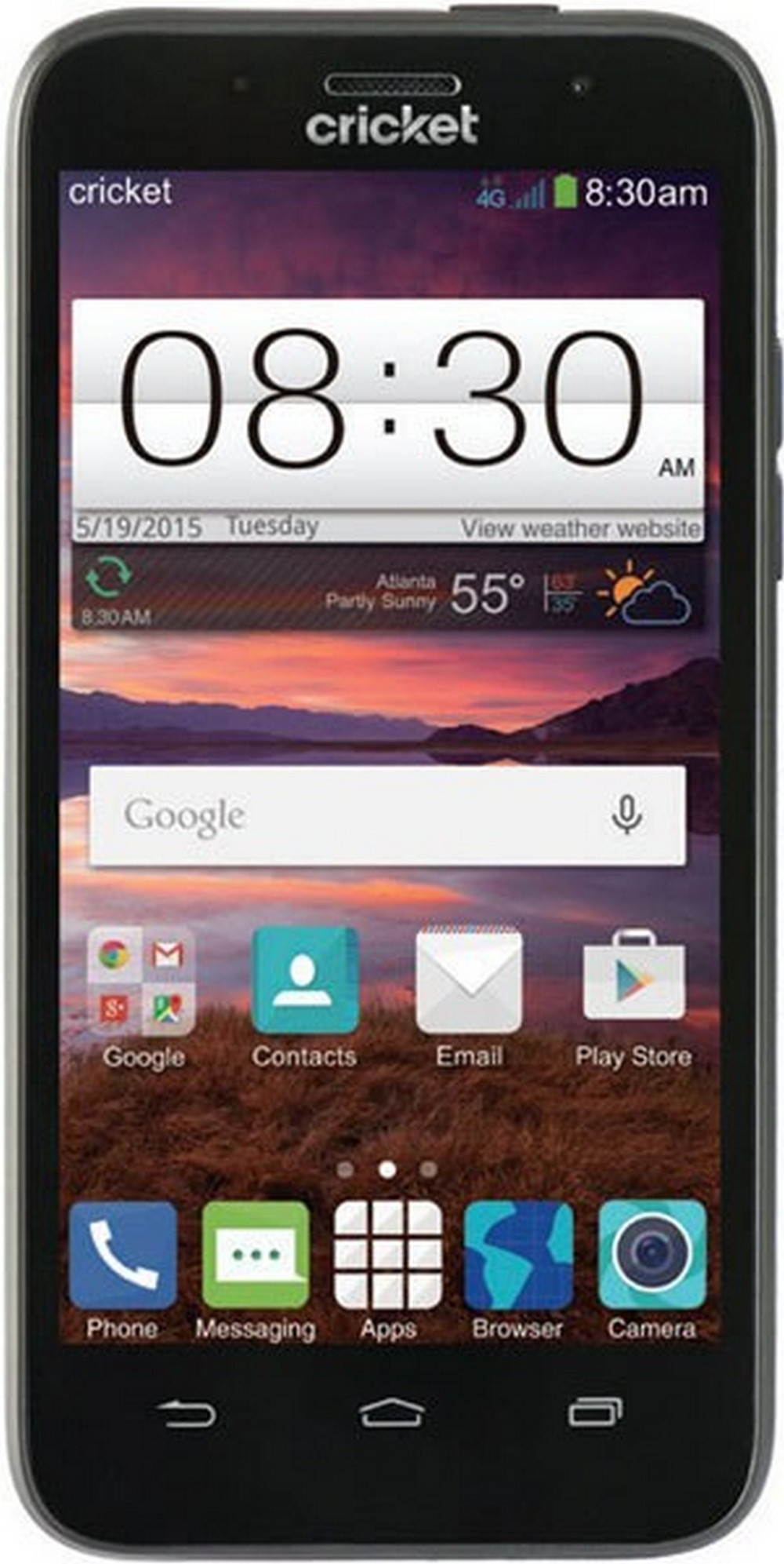 ZTE Fanfare | Cricket | Black | 4 GB