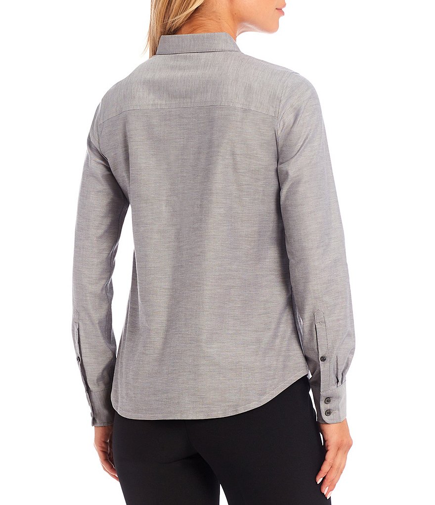 IBKUL Solid Long Sleeve Mock Neck Top