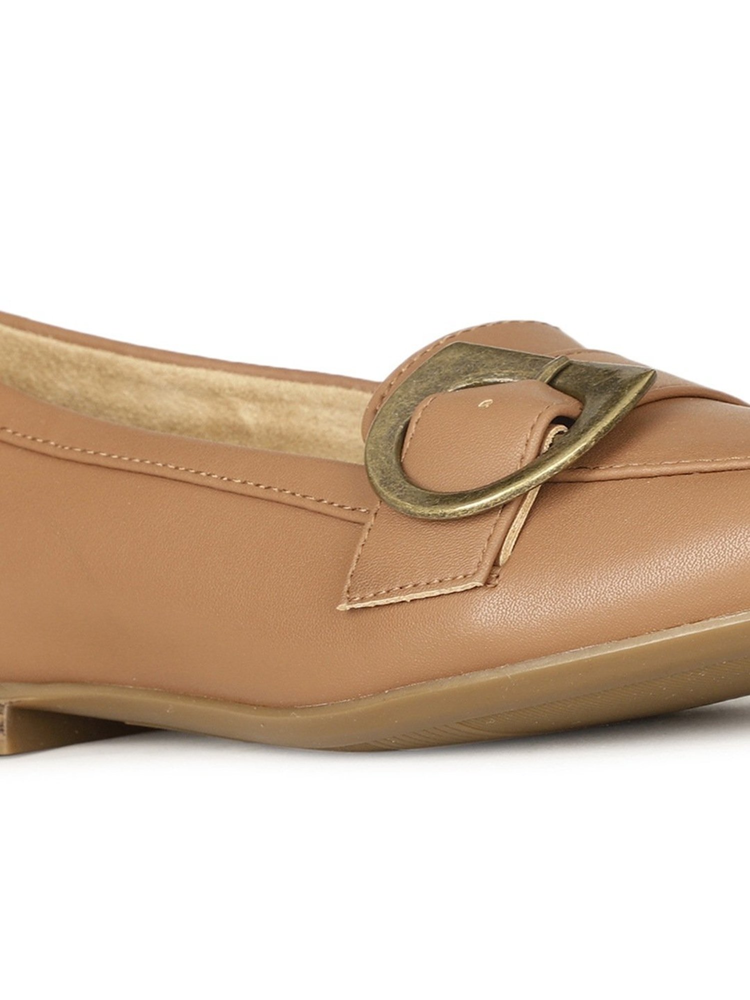 Naturalizer by Bata Women's KAYDEN-MOC Tan Flat Ballets