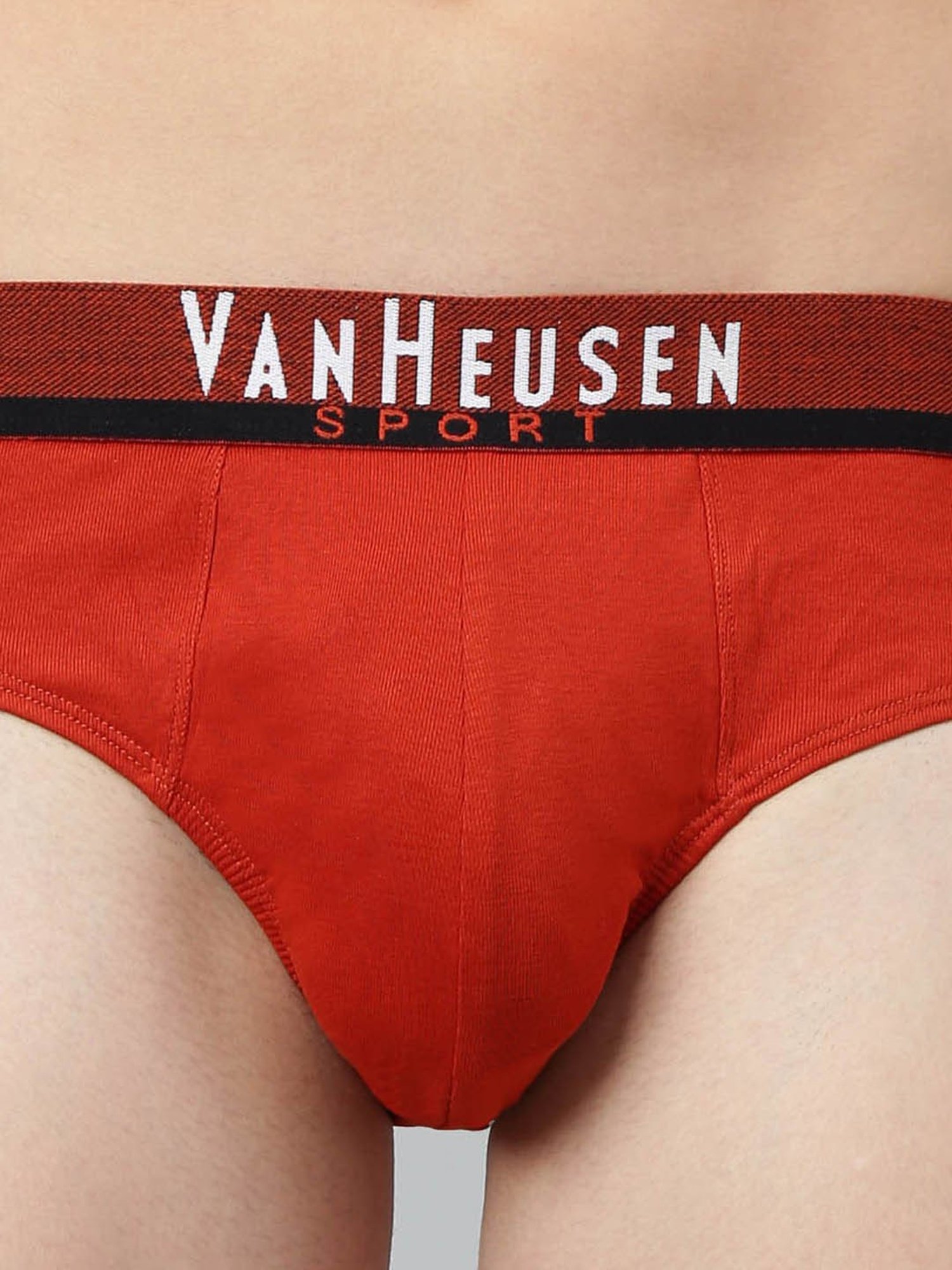 Van Heusen Sport Regular Fit Plush Back Elasticized Waistband Ultra Soft Briefs - Pack of 2