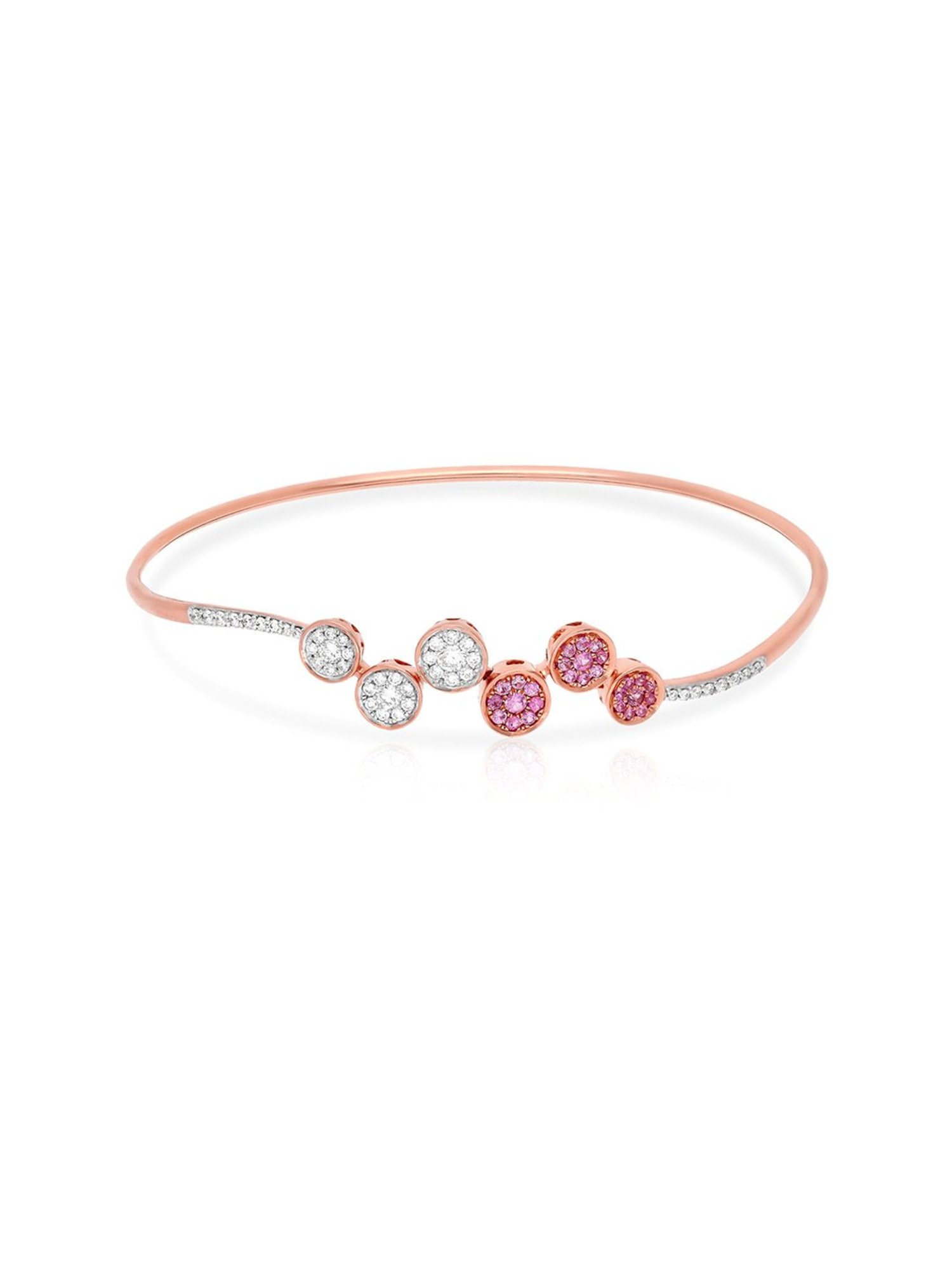 Malabar Gold & Diamonds 18k Rose Diamond Bangle For Kids