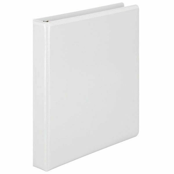 WILSON JONES W385-14WPP1 1" D-Ring Binder, Heavy Duty, White
