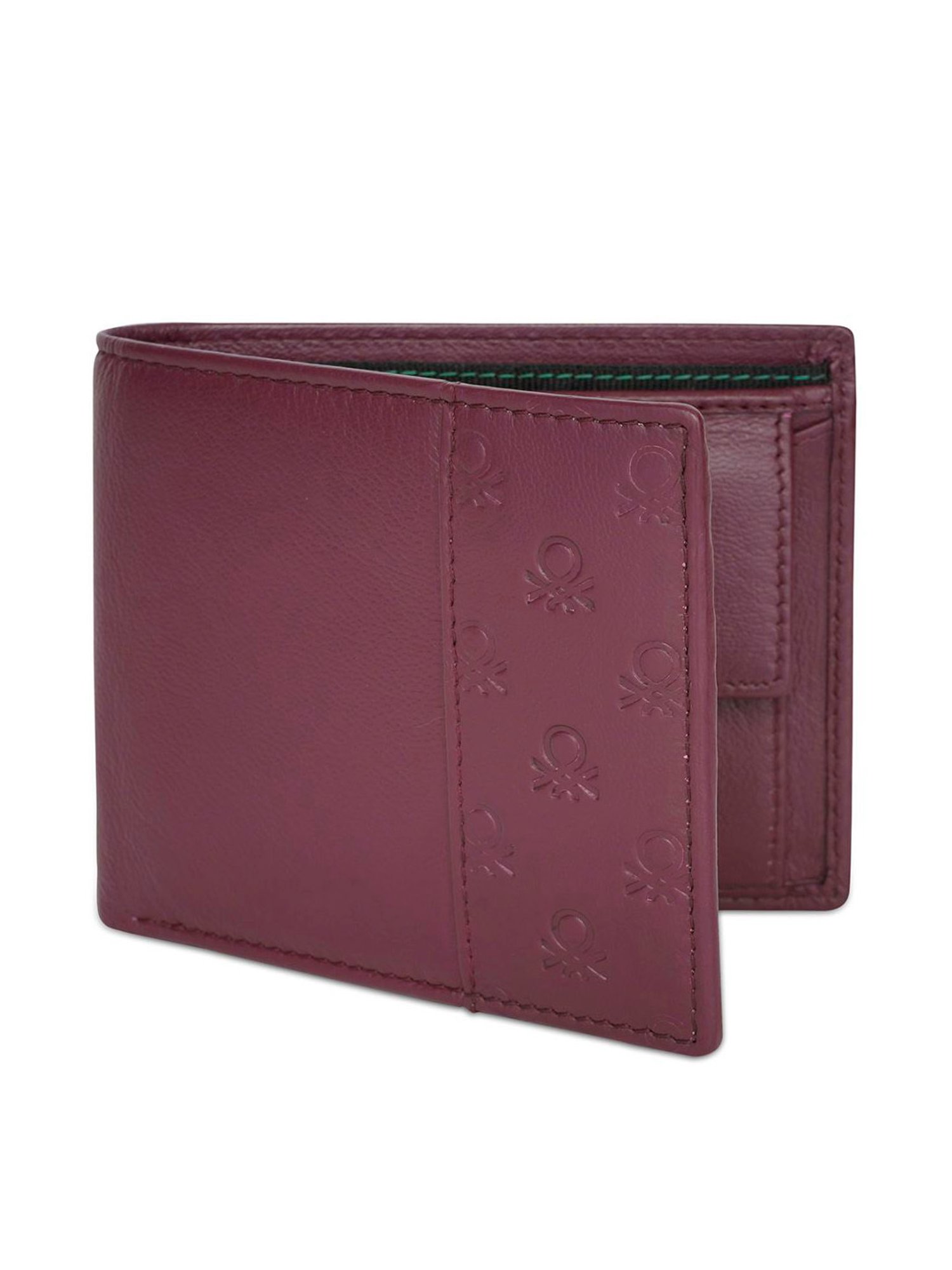 United Colors of Benetton Genaro Wine Leather Solid Bi-Fold Wallet