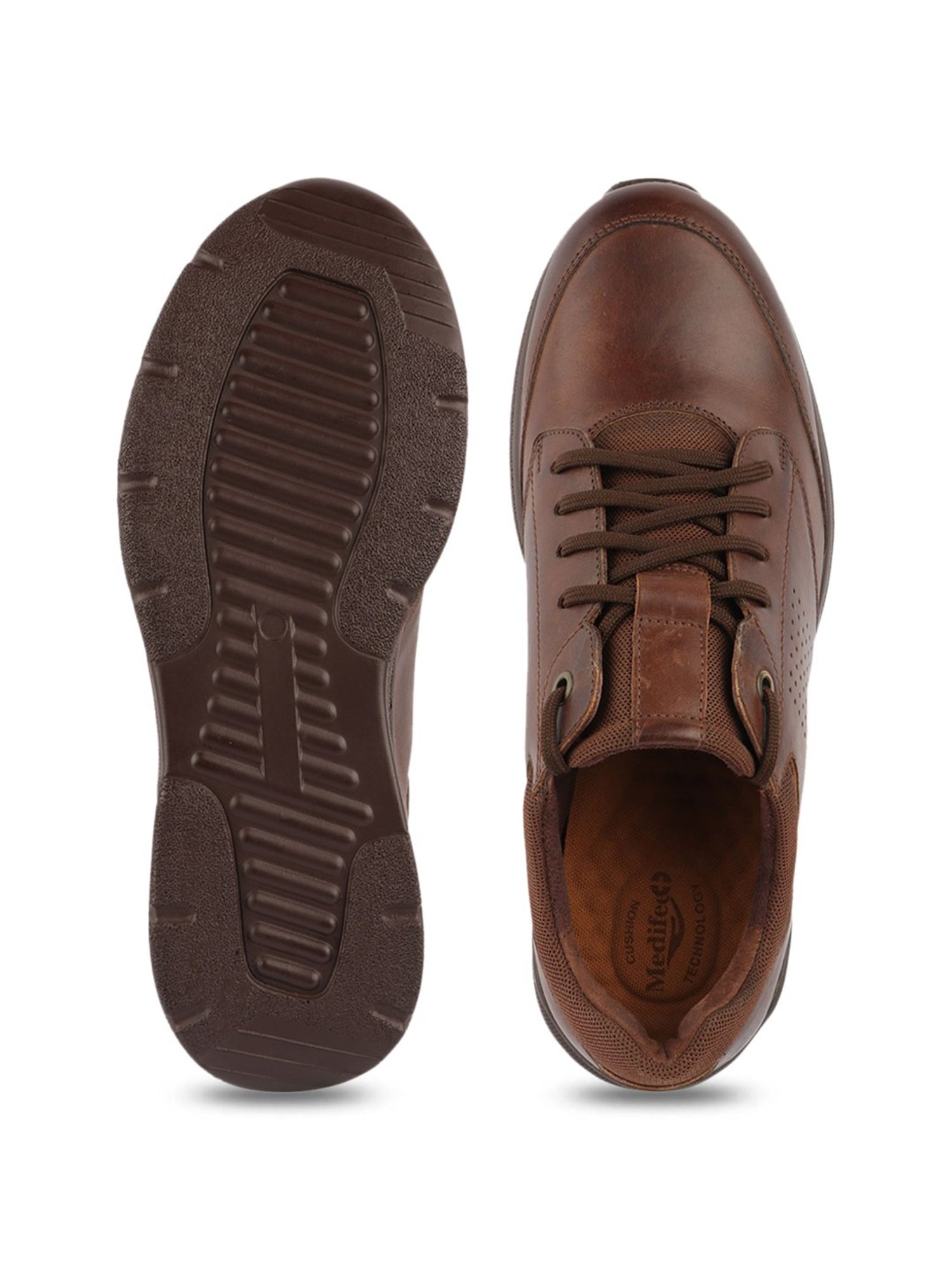MediFeet Men's Brown Casual Sneakers