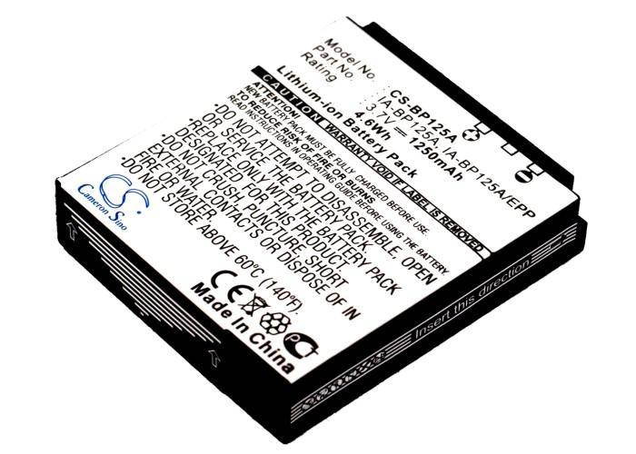 1250mAh / 4.63Wh Battery For SAMSUNG HMX-T10BP, HMX-T10ON, HMX-T10WN, HMX-T10WP, HMX-T11BP,