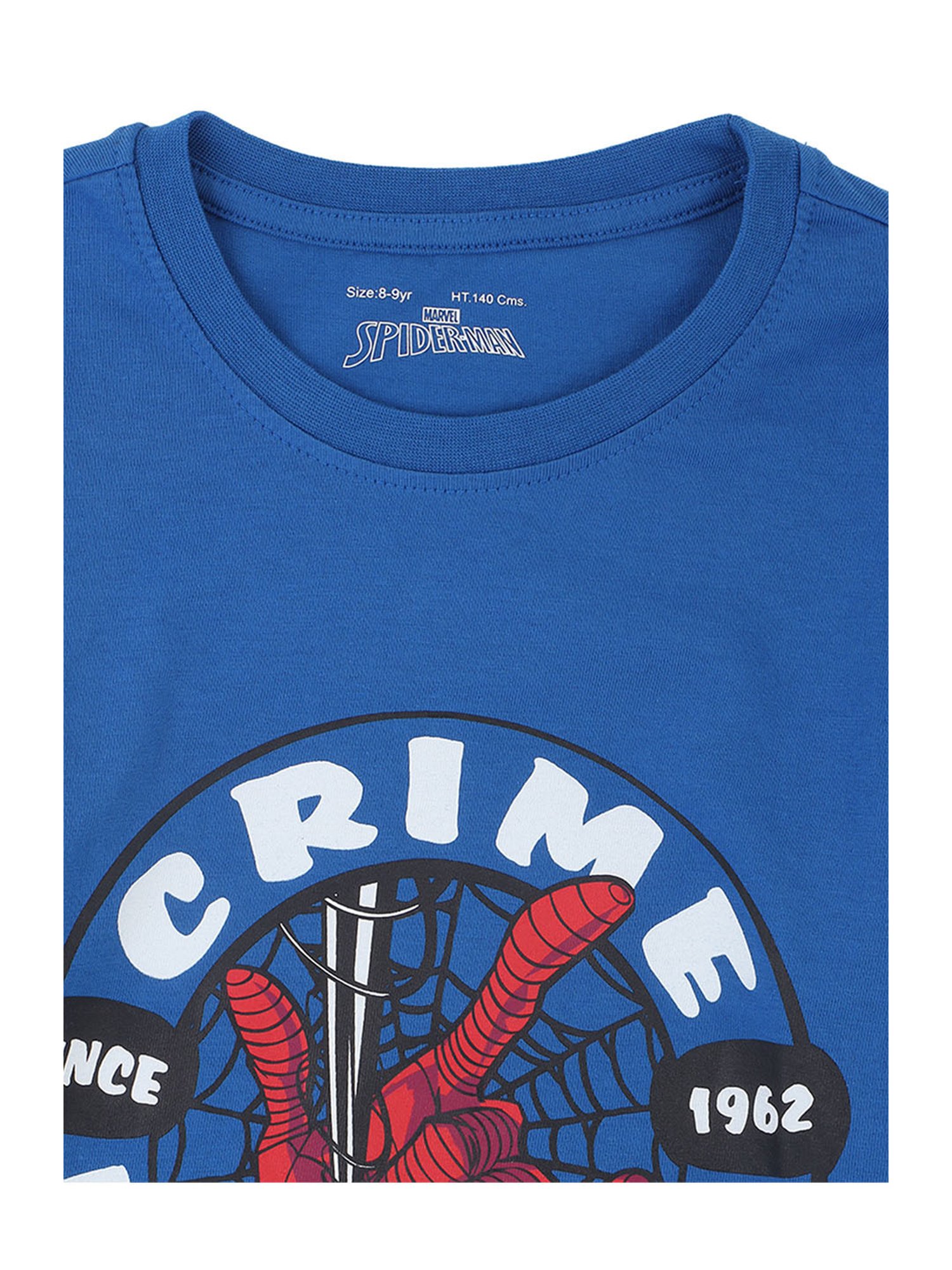 Proteens Kids Royal Blue Printed Full Sleeves T-Shirt