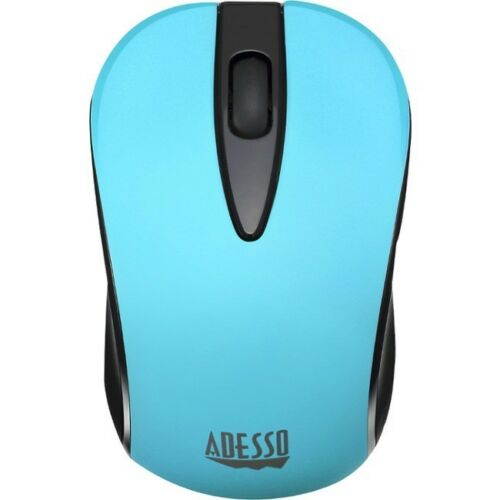 Adesso IMOUSES70L Blue Neon Color 2.4ghz Wireless Optical Mini Mouse 3 Buttons 1000 dpi