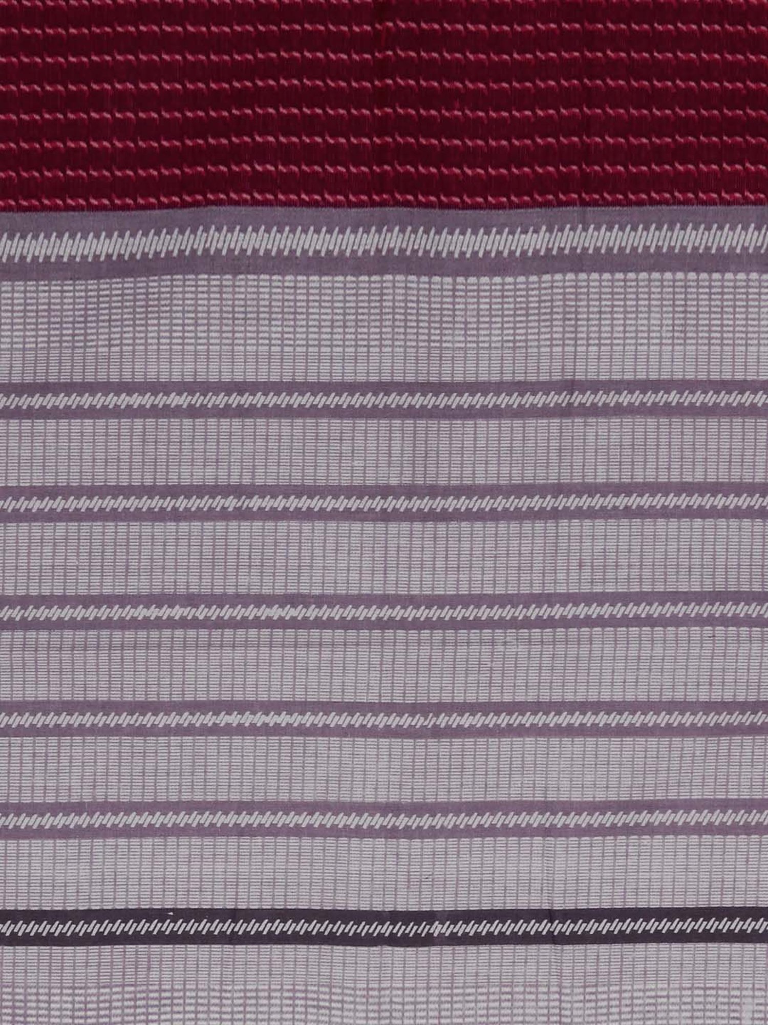 Swayam Stripes Grey 200 TC Cotton King Bedsheet with 2 Pillow Covers