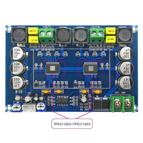 XH-M569 150Wx2 High Power Digital Amplifier Board Pre-amp 150W+150W TPA3116D2