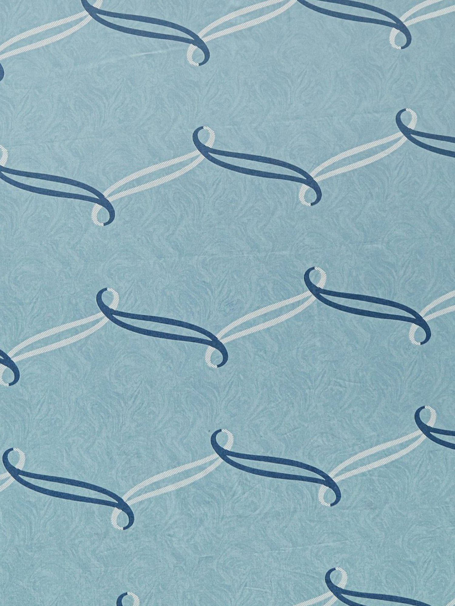 Swayam Dona Abstract Sky Blue 250 TC Cotton King Fitted Fitted Bedsheet with 2 Pillow Covers