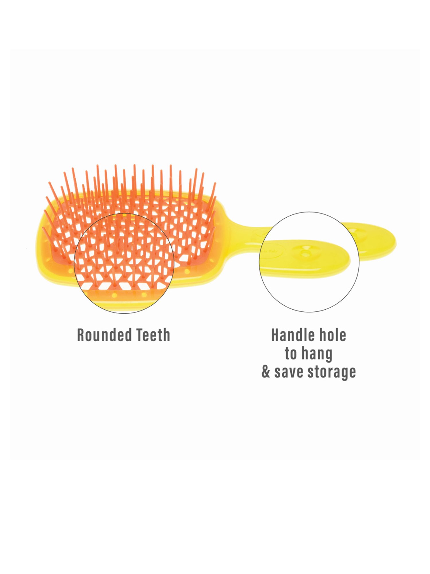 Janeke 1830 Professional Yellow & Orange Two-Color Super Brush