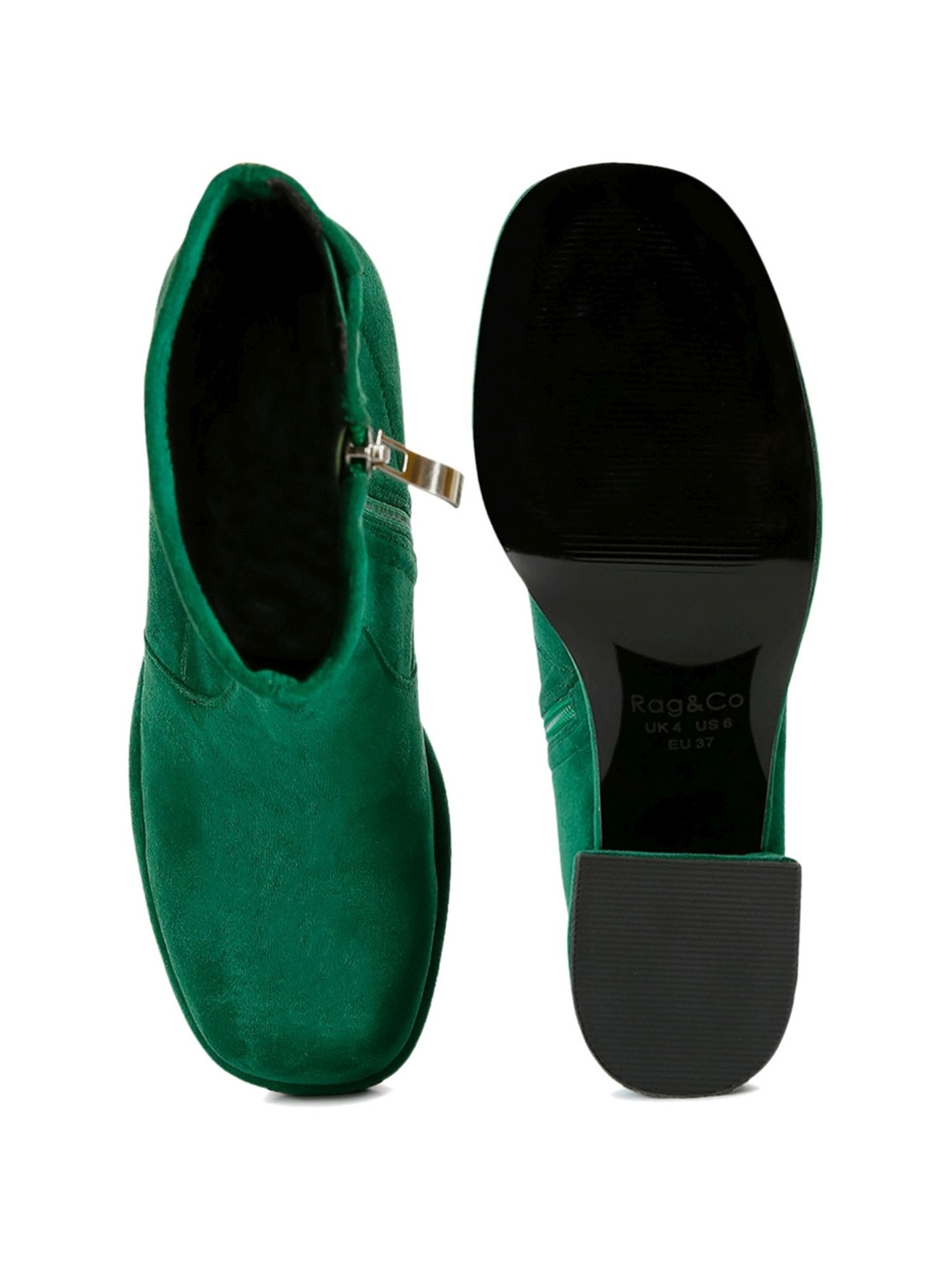 Rag & Co Women's Green Casual Booties