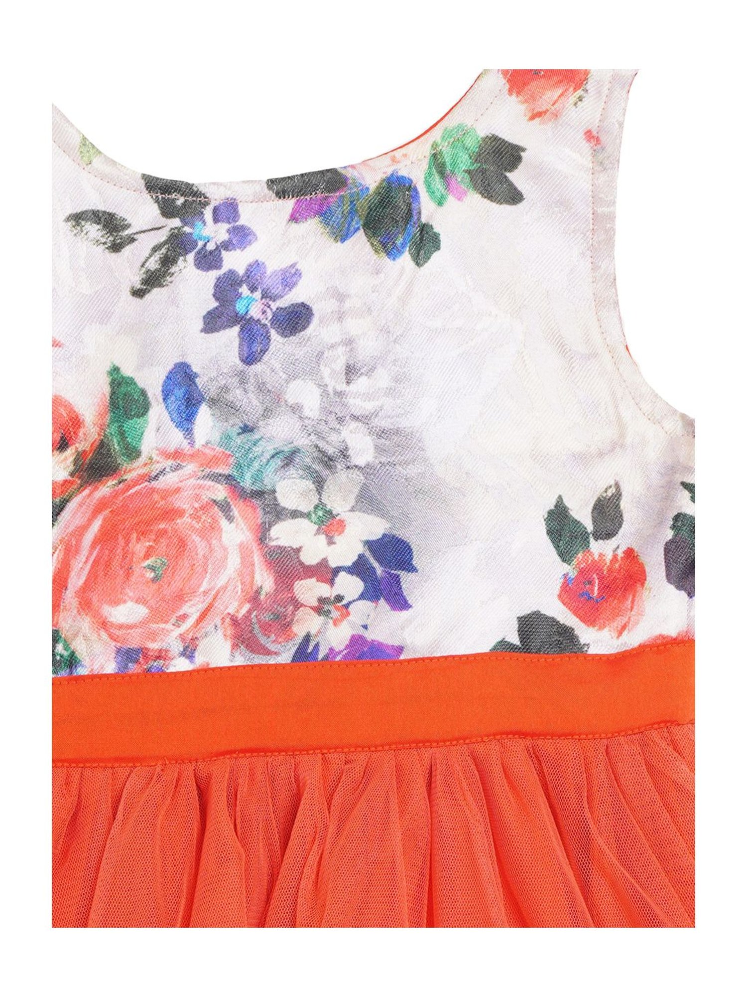 Butterfly Blush Kids Orange Printed Dress