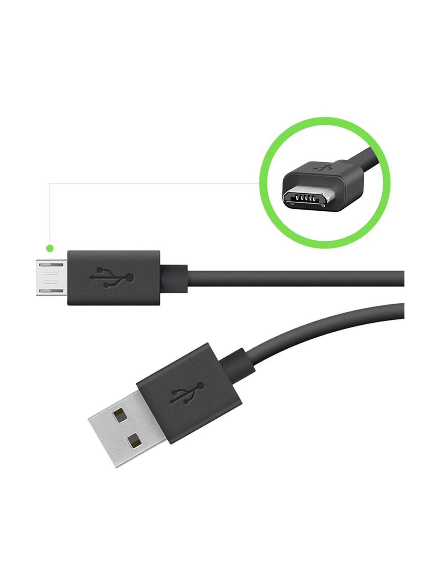 Belkin F2CU012BT04 1.2M Micro USB Charge Sync Cable (Black)
