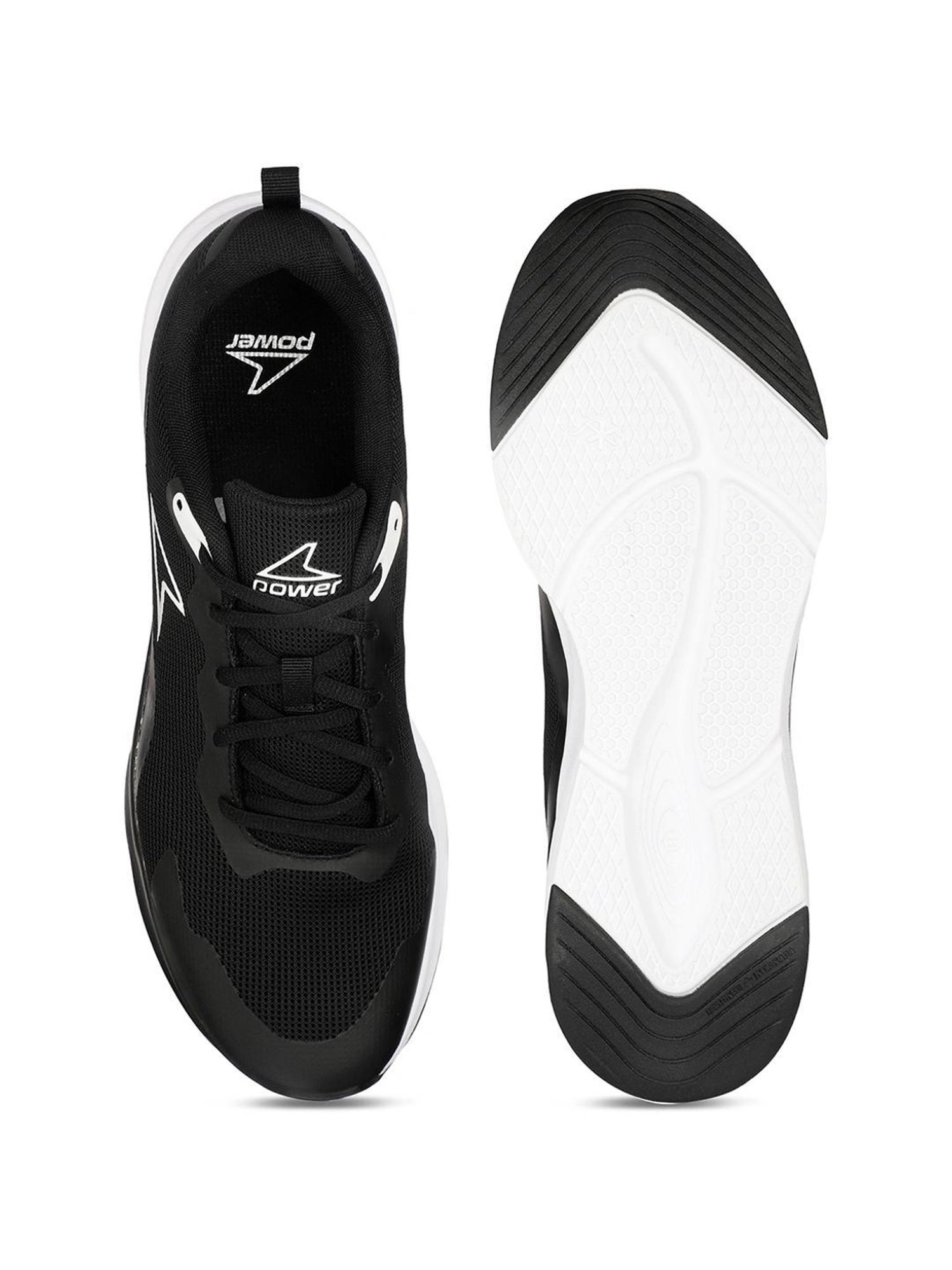 Power by Bata Men's RAIDER XTRA Black Running Shoes