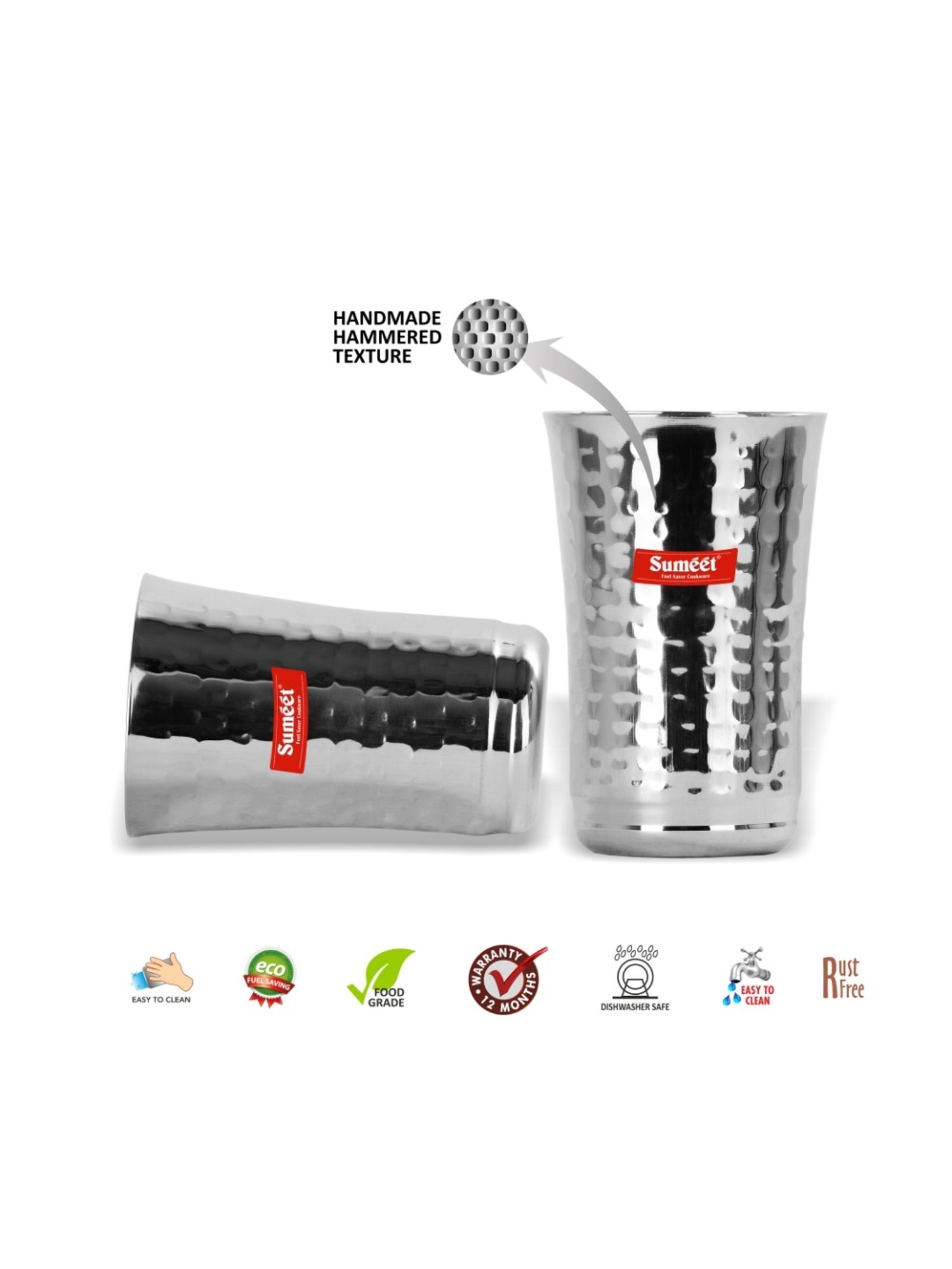 Mikasa Julie Transparent Glass Flute Glass (0.266 L) - Set of 4