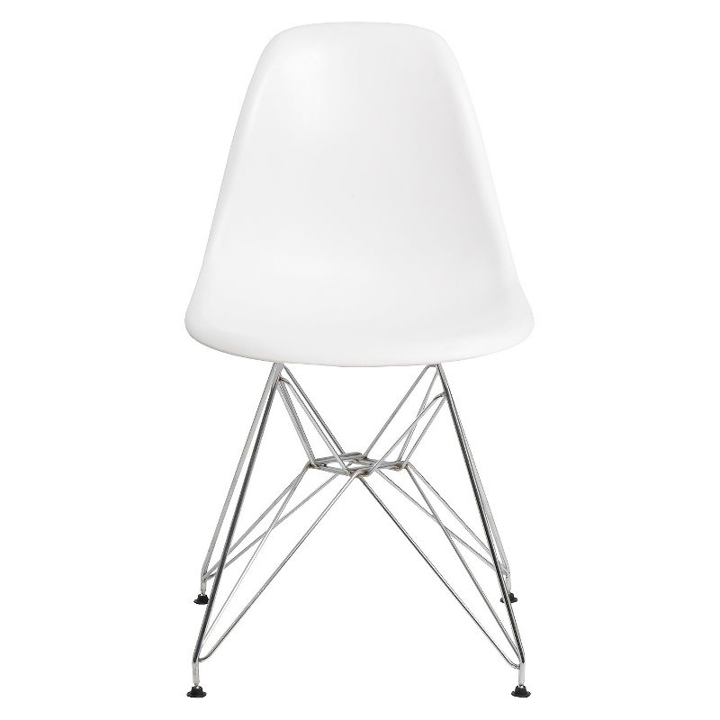 Set of 2 Paris Molded Plastic Chair White - AEON