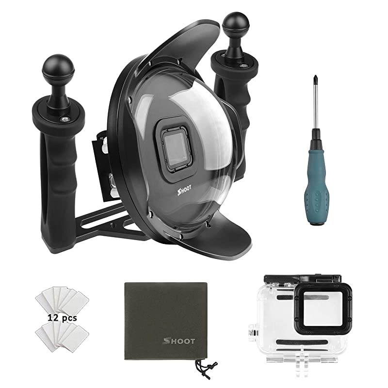 Official 50 Stabilizer Tray Dive Dome Port for GoPro HERO7 Black65 BlackHero2018 with Two Aluminum Alloy 1 Ball Handle for Underwater Photography Snorkeling Scuba Accessories