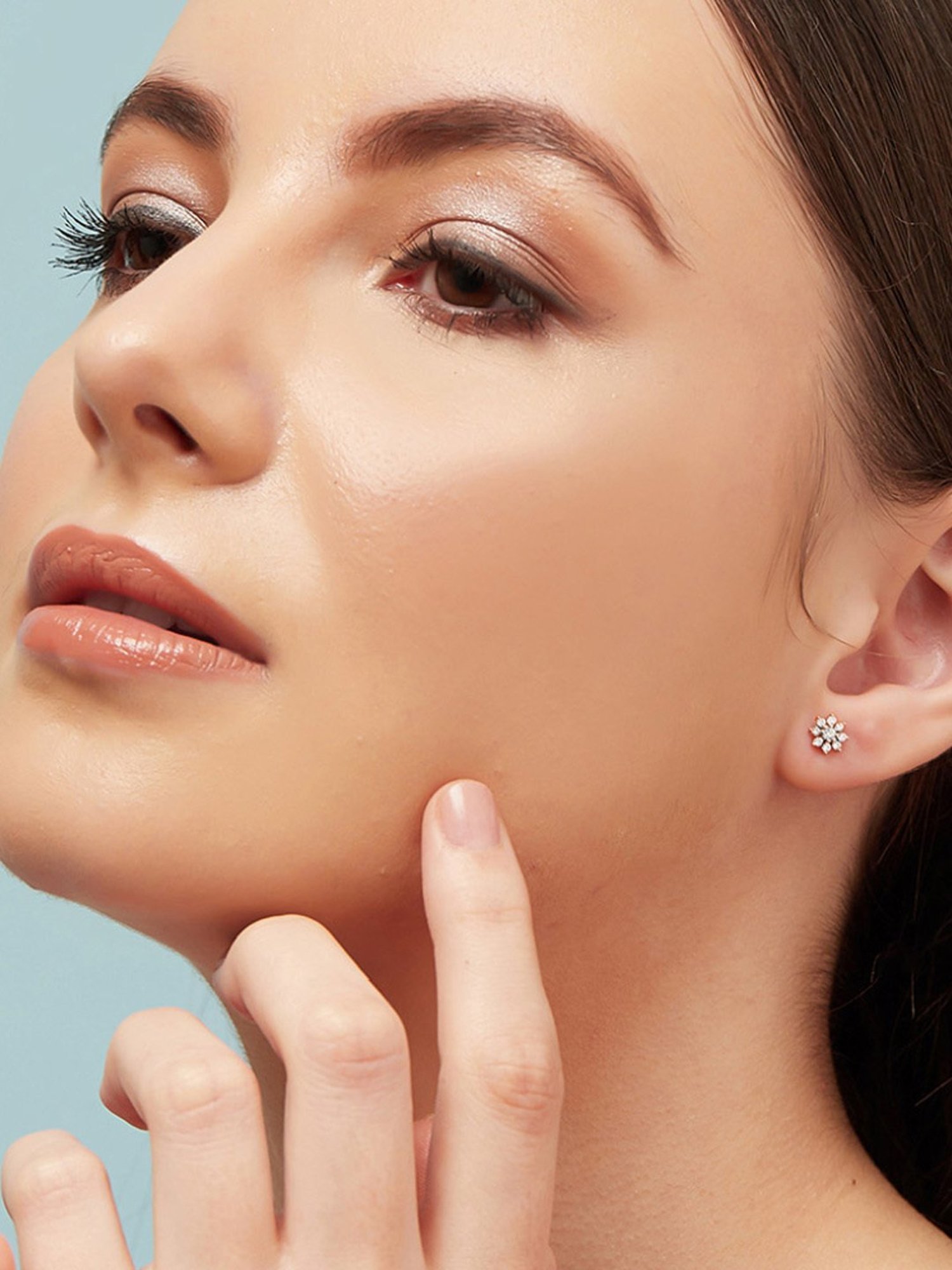 Clara 92.5 Sterling Silver Lily Earrings for Women