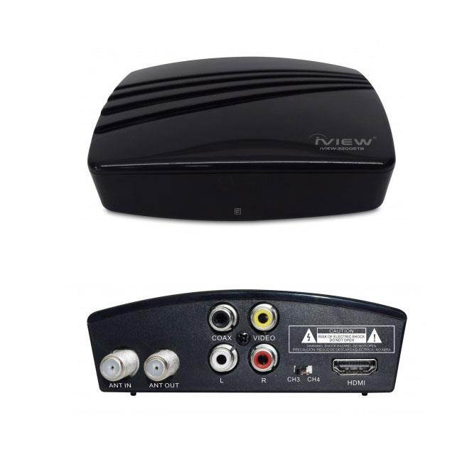 iView 3200STB Digital DTV Converter Box w/ Analog Pass-Through & QAM Capability