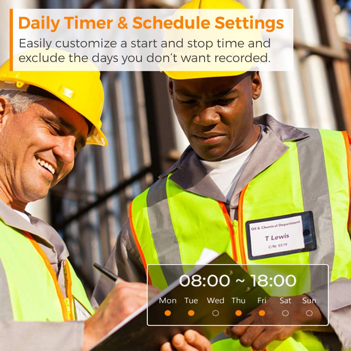 Brinno Construction Trio Bundle Pack BCC2000, Up to 1 Year Battery Life, Perfect for Construction and Outdoor Security, 1080P FHD - Includes Flexible Clamp Mount and Weather Resistant Outdoor Housing