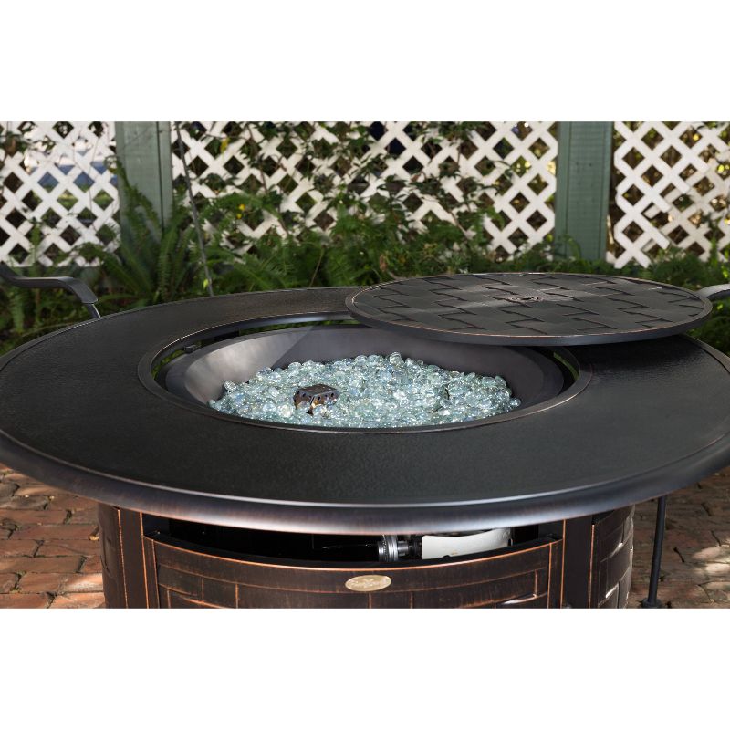 Armstrong Round Aluminum LPG Fire Pit - Fire Sense