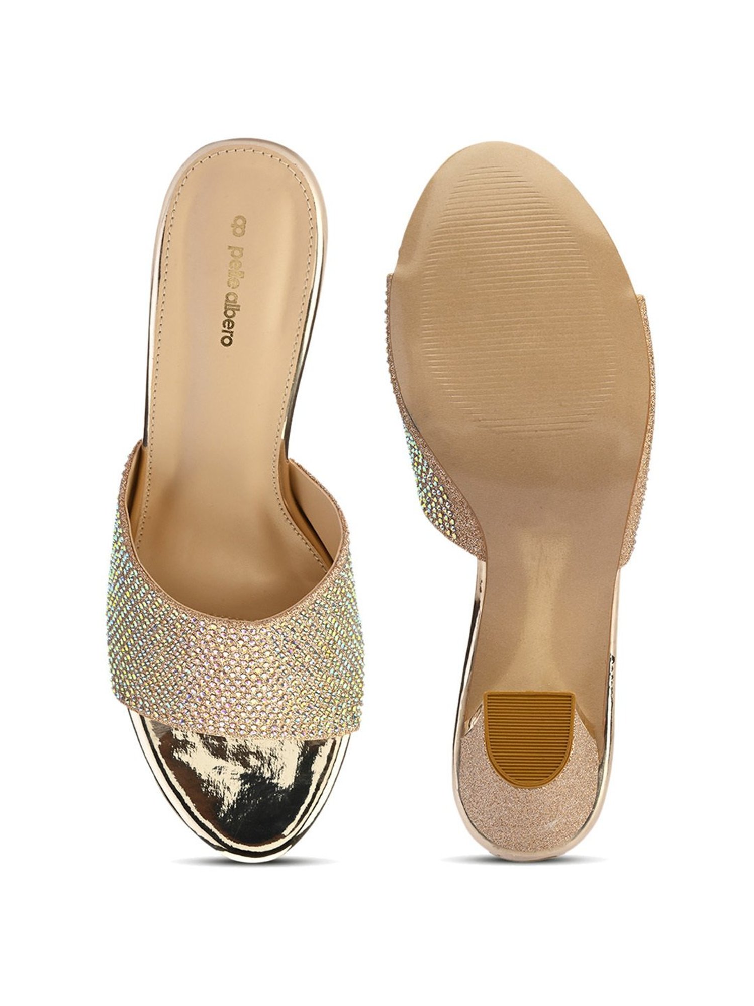 Pelle Albero Women's Gold Ethnic Sandals