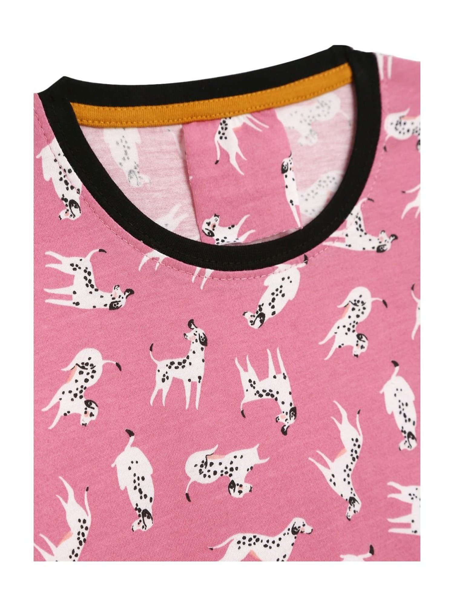 Kids Craft Pink Cotton Printed T-Shirt & Pants