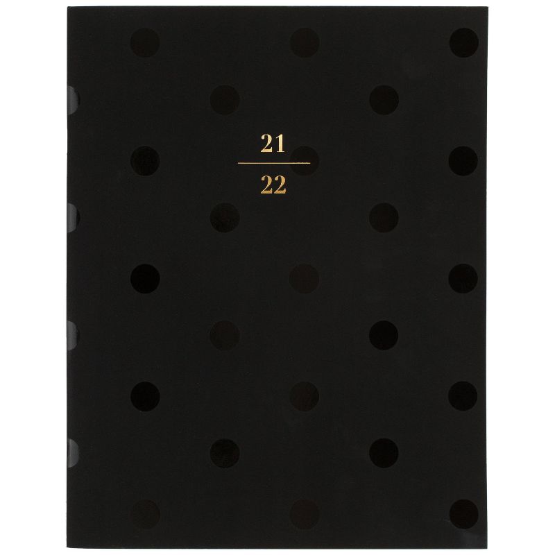 2021-22 Academic Planner 8.5" x 11" Stapled Monthly Black Dot - Sugar Paper™