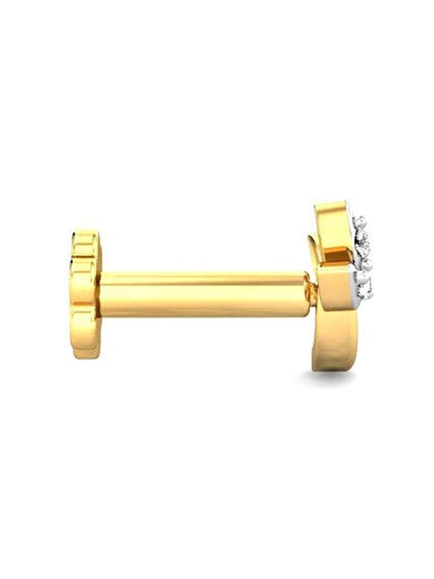 Malabar Gold and Diamonds 18 kt Gold & Diamond Nosepin