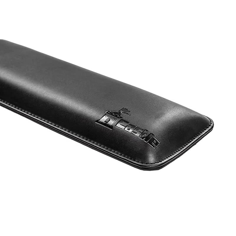Bailey Full Size by  - Leather Ergonomic Computer Wrist Rest Pad for Keyboards with Around 104 Keys - Firm Keyboard Wrist Support for Typists, Gaming, and Heavy Office Use (Nightfall, Full Size)