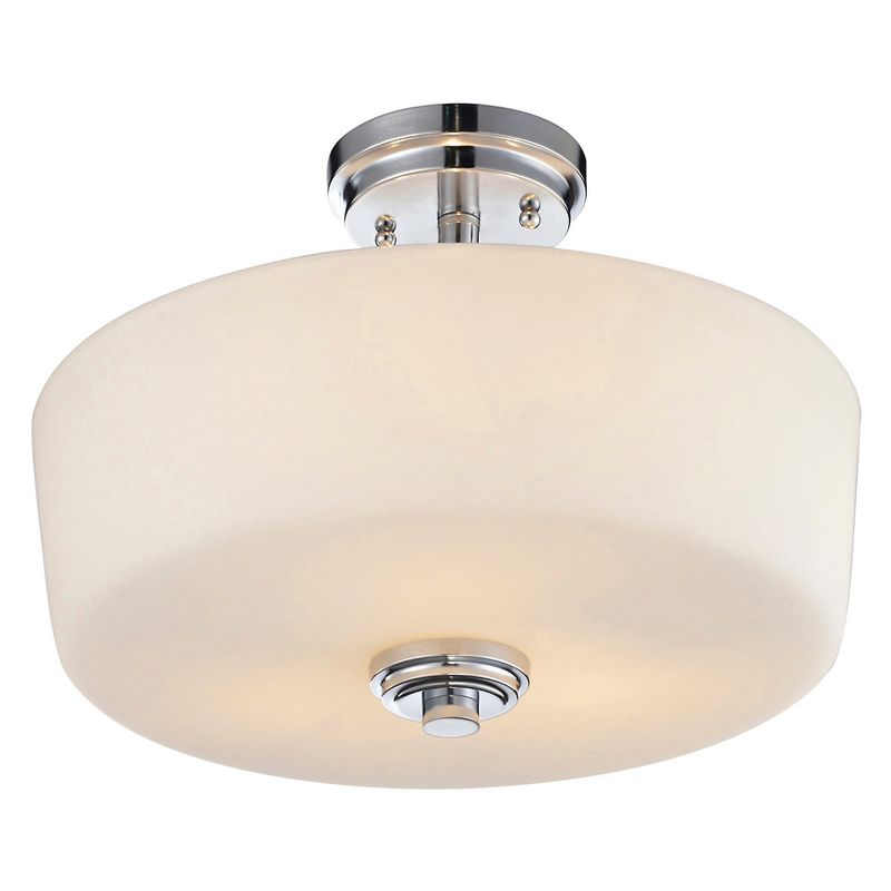 10.75" Ceiling Light Semi-Flush Mount Chrome  - Z-Lite
