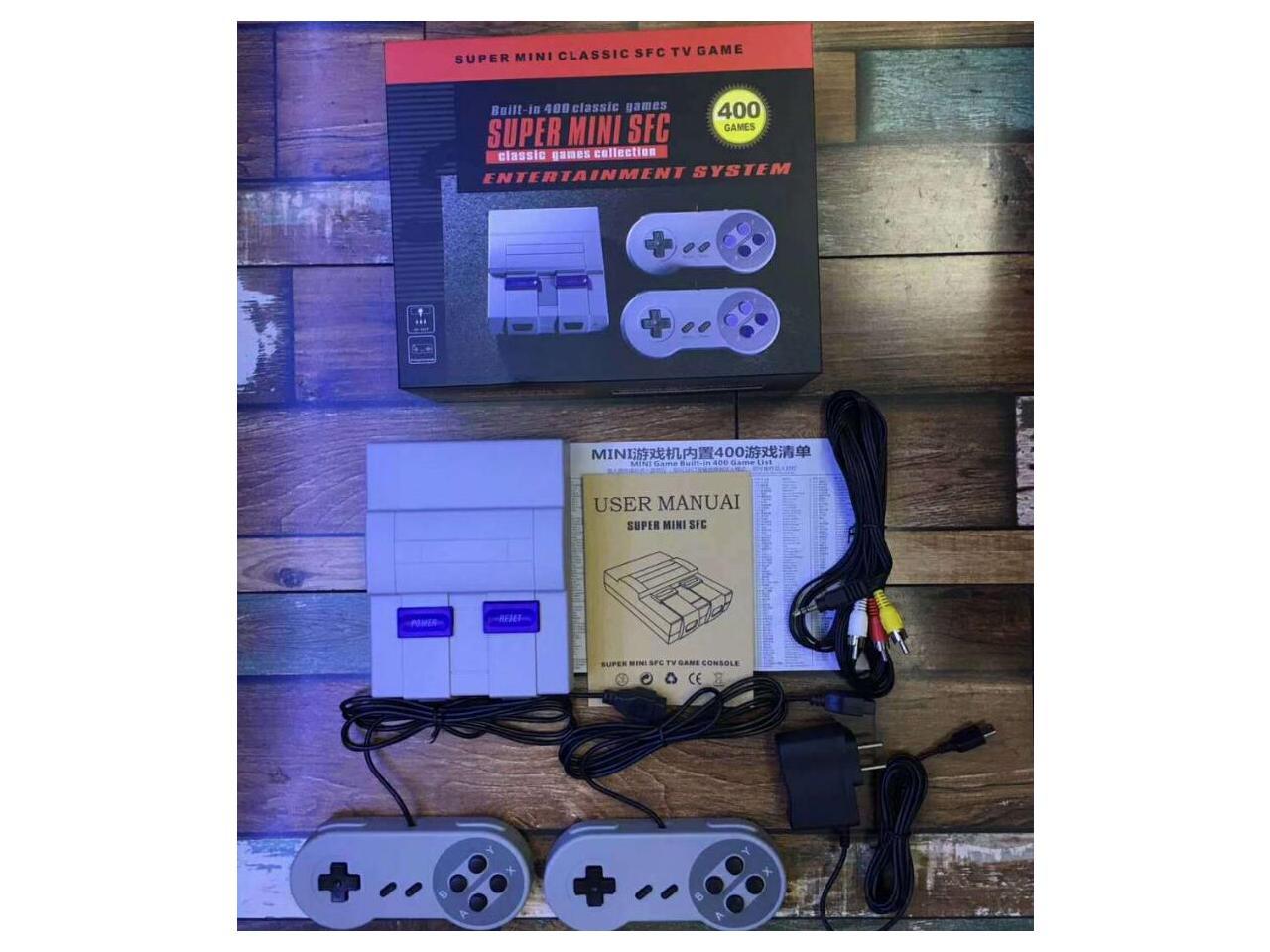 Super NES Classic Edition Console Super Mini SFC/SNES Retro Game Console Built-in 400 Games+2 Handle Controllers