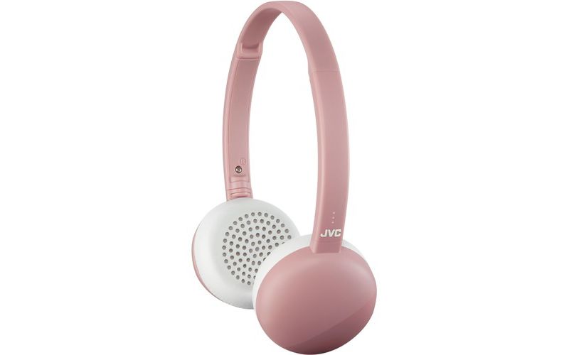 JVC Flats HA-S20BT-P Headset - Stereo - Wireless - Bluetooth - Over-the-head, On-ear - Binaural - Supra-aural - Pink