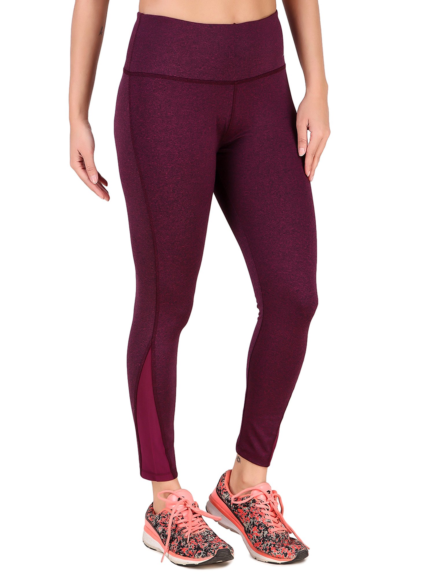 Vector X Wine Regular Fit High Rise Tights
