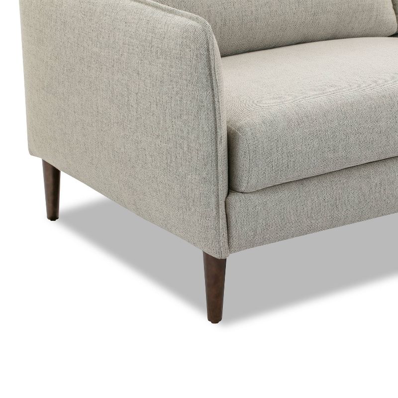 5pc French Seamed Sectional Mona Abstract Gray - Project 62™