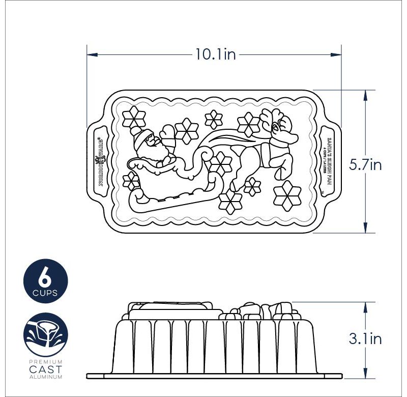 Fat Daddio's BP-SET Anodized Aluminum Bread Pan 2 Piece Set, 7.75 x 3.75 Inches