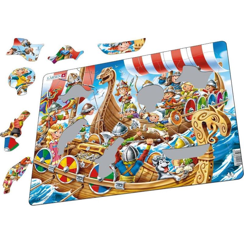 Larsen Puzzles Vikings Kids Jigsaw Puzzle - 30pc