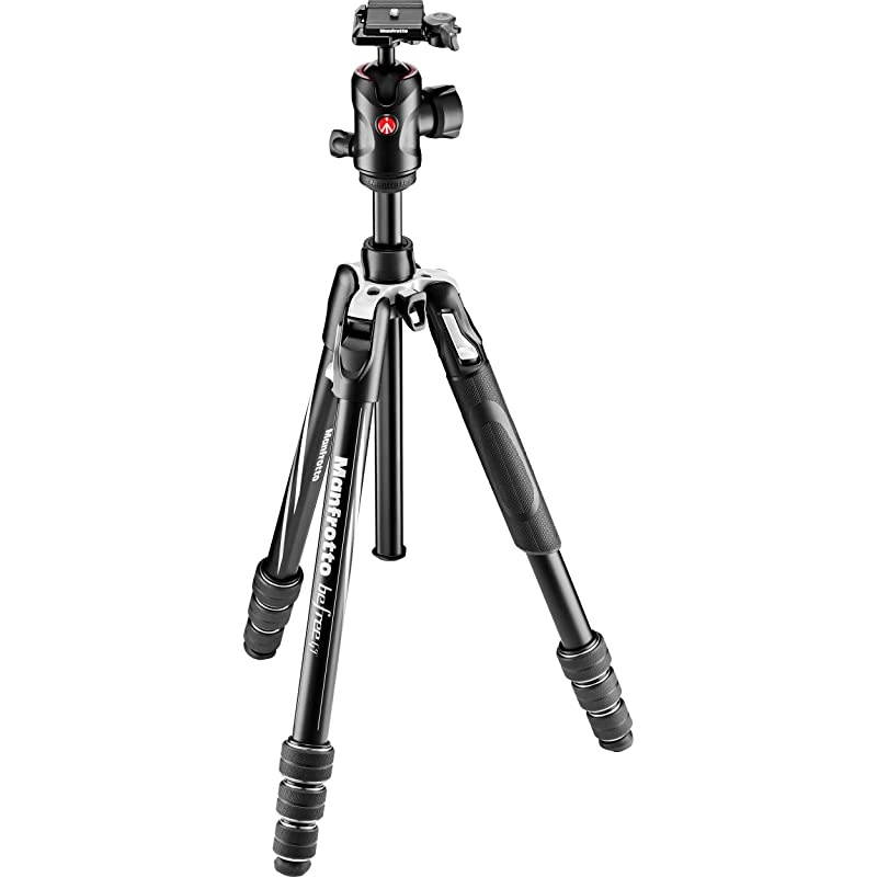 MKBFRTA4GT-BH Befree Advanced Travel Tripod, Twist Lock with Ball Head for Canon, Nikon, Sony, DSLR, CSC, Mirrorless, Up to 10 kg, Lightweight with Tripod Bag, Aluminium, Black