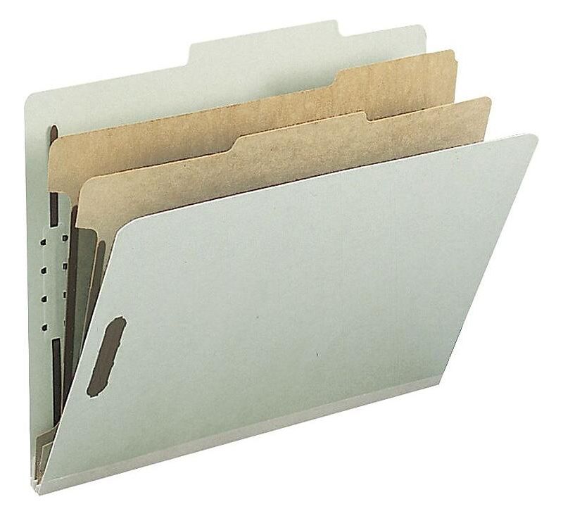 Nature Saver Classification Folder 2" Exp. Letter 2-Div 10/BX GYGN 01057