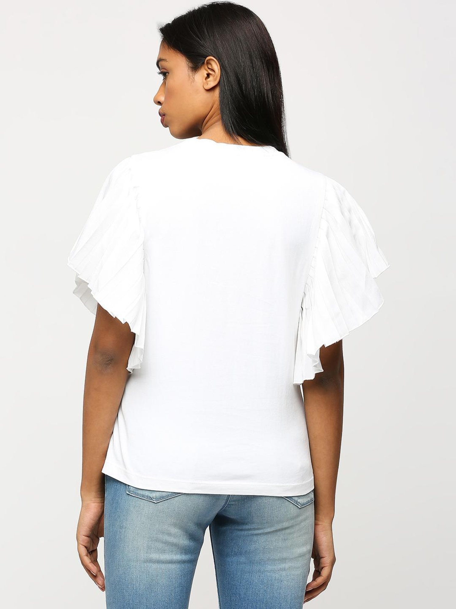 Pepe Jeans White Cotton Top