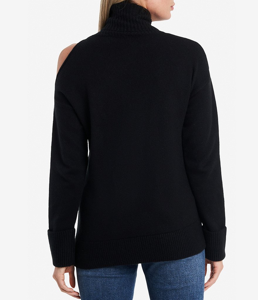 A Loves A Round Neck Long Bishop Sleeve Rib Knit Sweater