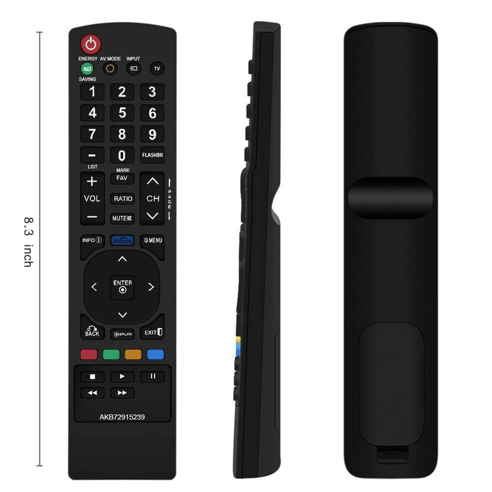 Gvirtue AKB72915239 Remote Control Compatible Replacement for LG AKB72915239, Applicable 22LV2500 22LV2500 26LV2500 32LK330 32LK450 32LV2500 32LV350